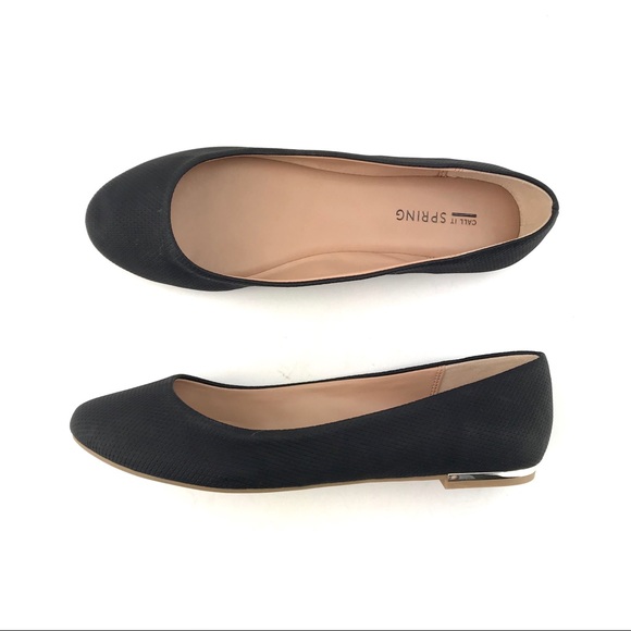 call it spring black flats